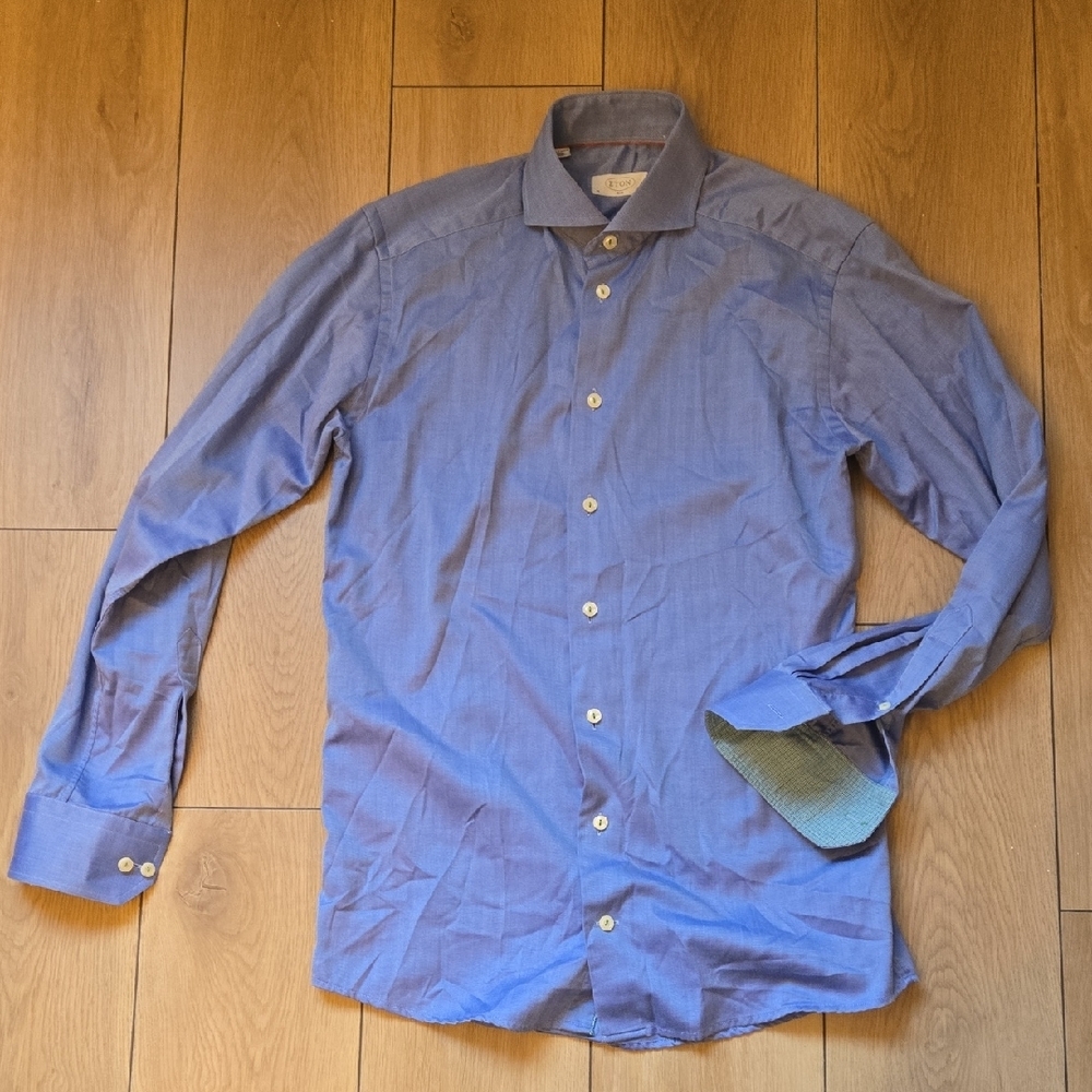 ETON Slim Fit Dress Shirt Sz 15  38